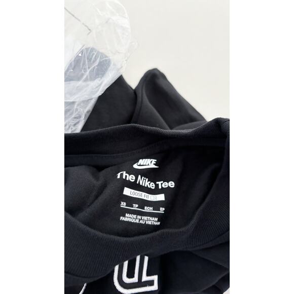 Nike Air Short Sleeve Boyfriend T Shirt Black Womens Size XS New Loose Tee - Picture 5 of 7